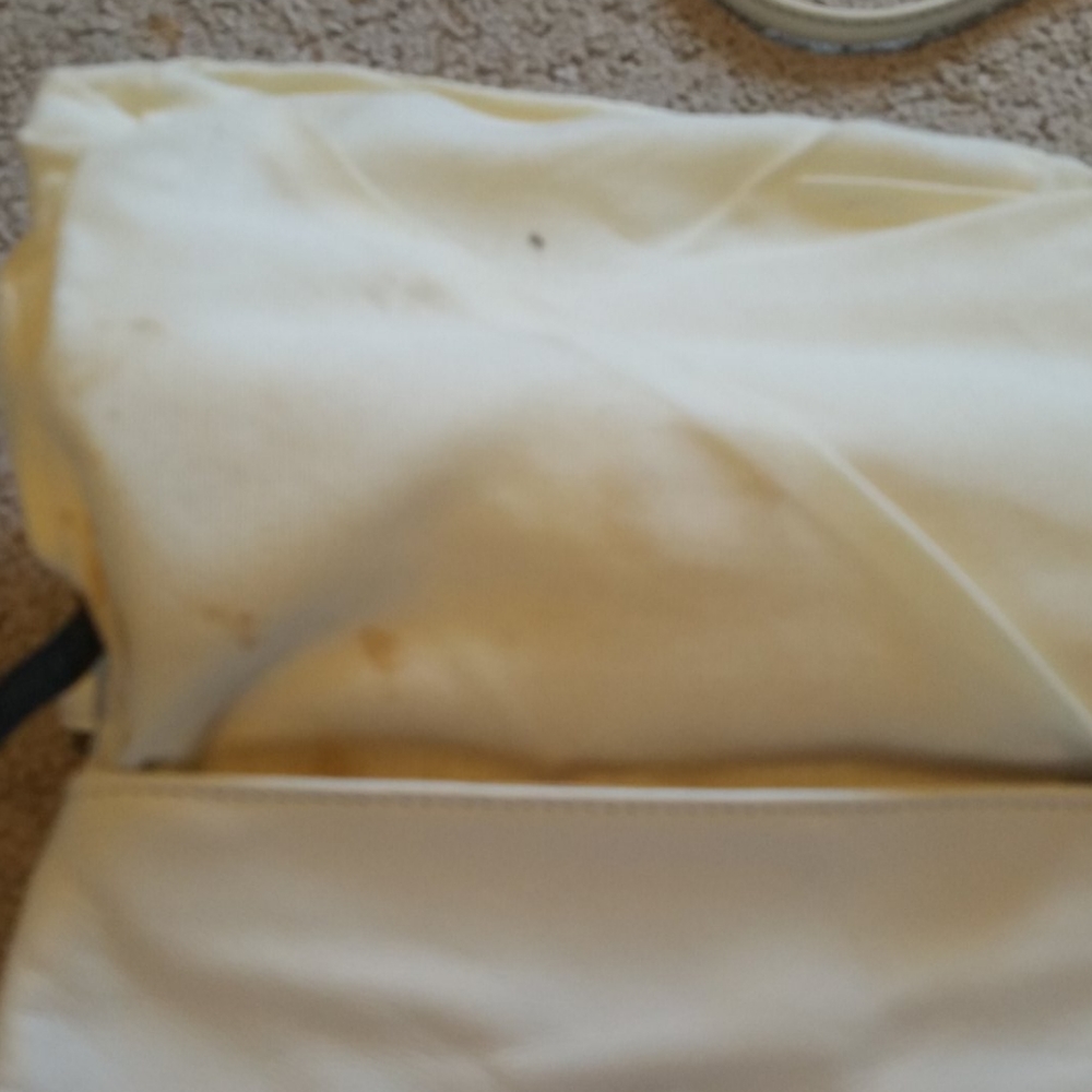 Vintage Fossil White Leather Cross Body Handbag - Picture 5 of 8